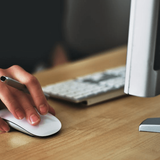 Computer keyboard on desk